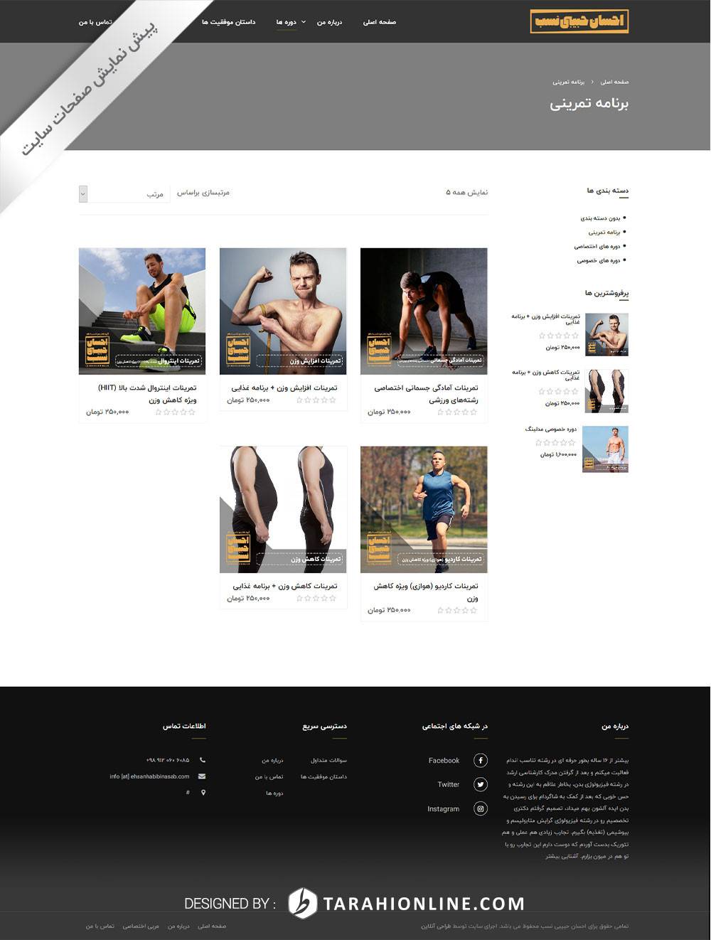 طراحی سایت احسان حبیبی نسب - تصویر 7